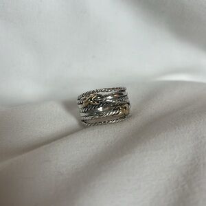 David Yurman Double Crossover Ring - Size 6